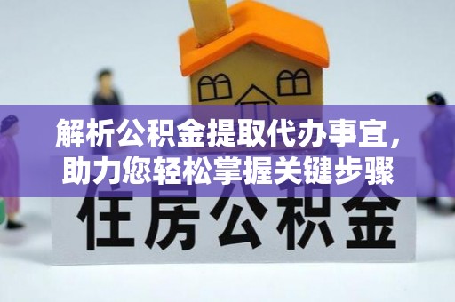 吴川解析公积金提取代办事宜，助力您轻松掌握关键步骤