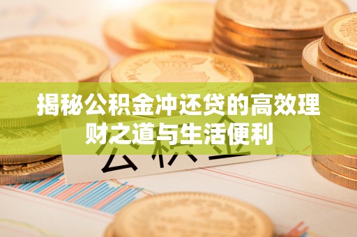 吴川揭秘公积金冲还贷的高效理财之道与生活便利