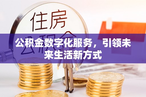吴川公积金数字化服务，引领未来生活新方式