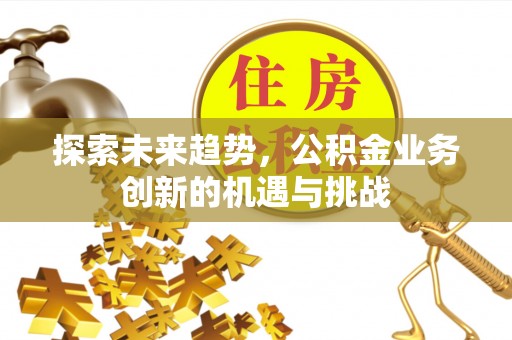 吴川探索未来趋势，公积金业务创新的机遇与挑战