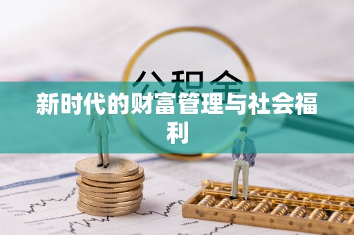 吴川新时代的财富管理与社会福利