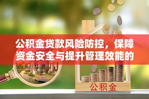 吴川公积金贷款风险防控，保障资金安全与提升管理效能的多维度探索