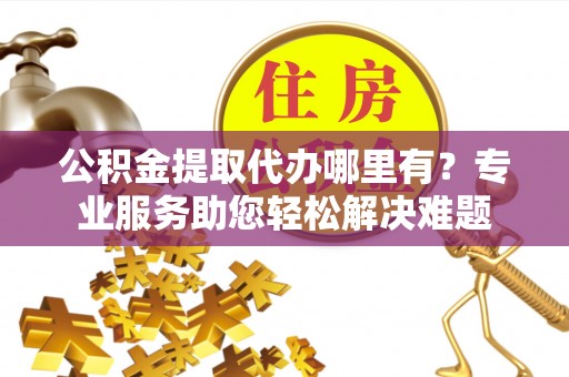 吴川公积金提取代办哪里有？专业服务助您轻松解决难题