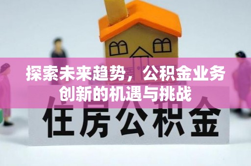 吴川探索未来趋势，公积金业务创新的机遇与挑战