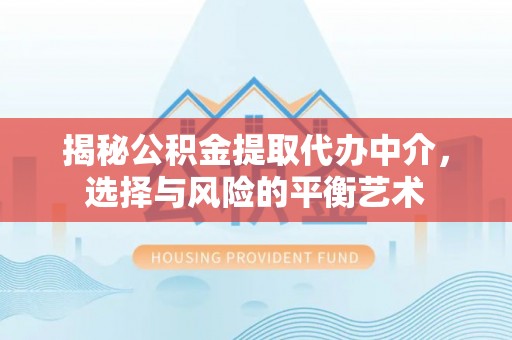 吴川揭秘公积金提取代办中介，选择与风险的平衡艺术