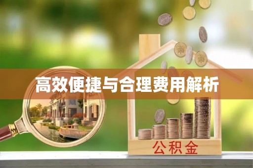 吴川高效便捷与合理费用解析