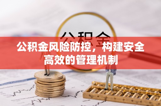 吴川公积金风险防控，构建安全高效的管理机制